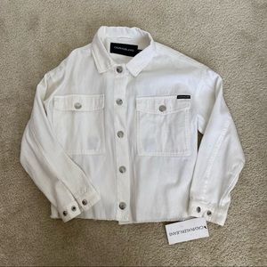 White jean jacket Calvin Klein